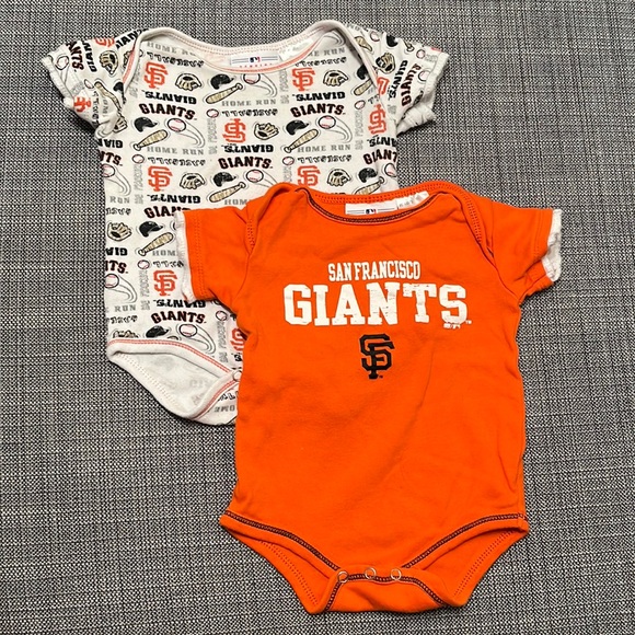 Team Athletics San Francisco Giants Onesies - Picture 1 of 4